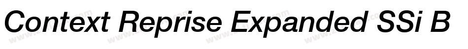 Context Reprise Expanded SSi Bold Expanded字体转换
